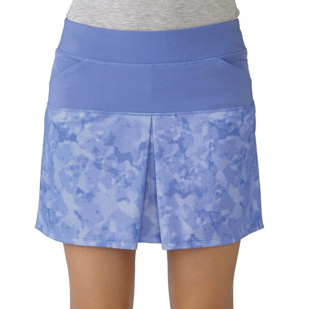 ADIDAS Tour Mixed Print Pull on Skort in Baja Blue